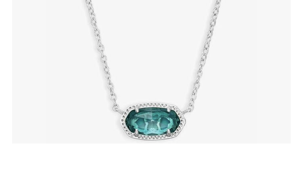 Kendra Scott blue topaz pendant necklace, one of the best Scorpio gifts for women